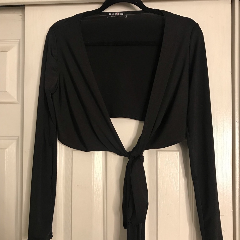 Fashion Nova Two Piece Black Set